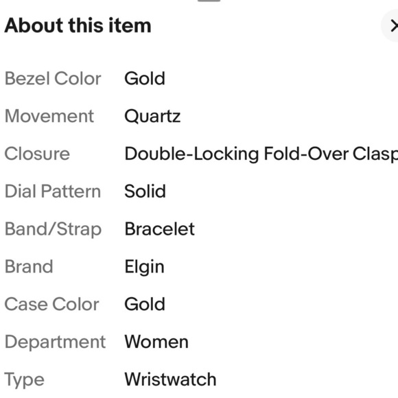 Vtg GALAXIE By ELGIN Goldtone Watch Round Face Crystal Encrusted Bezel Bracelet - Picture 10 of 12